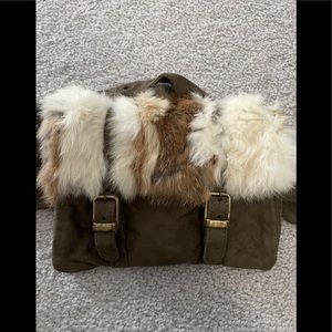 fur belt bag
